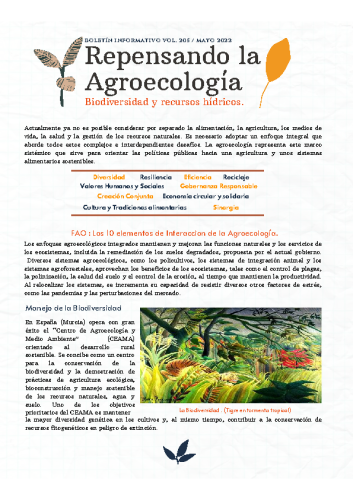 Boletin Mayo #205 – 2022. REPENSANDO LA AGROECOLOGÍA.