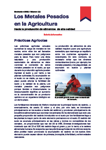 Boletín Noviembre #111 Los Metales Pesados en la Agricultura