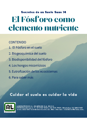 Secretos de un Suelo Sano 14. EL FÓSFORO COMO ELEMENTO NUTRIENTE.