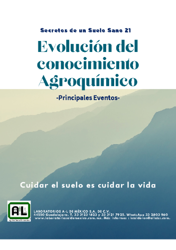 21. EVOLUCIÓN DEL CONOCIMIENTO AGROQUÍMICO. SSS21