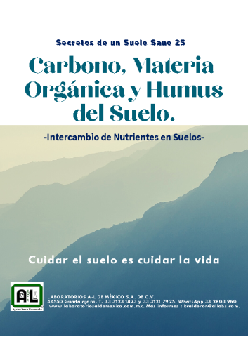 25. CARBONO, MATERIA ORGÁNICA Y HUMUS. SSS25