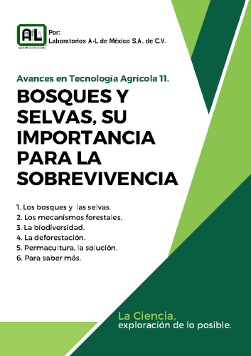 BOSQUES Y SELVAS. SU IMPORTANCIA PARA LA SOBREVIVENCIA. 11